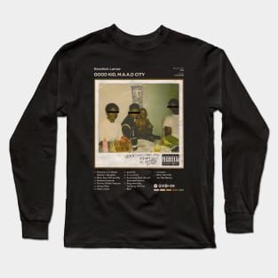 Kendrick Lamar - good kid, m.A.A.d city Tracklist Album Long Sleeve T-Shirt